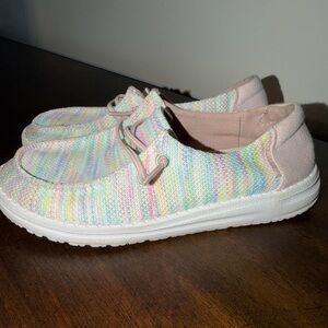 Hey Dude Wendy Sox Pastel Slip On Sneakers Shoes Y2/L3 EU 34 EUC